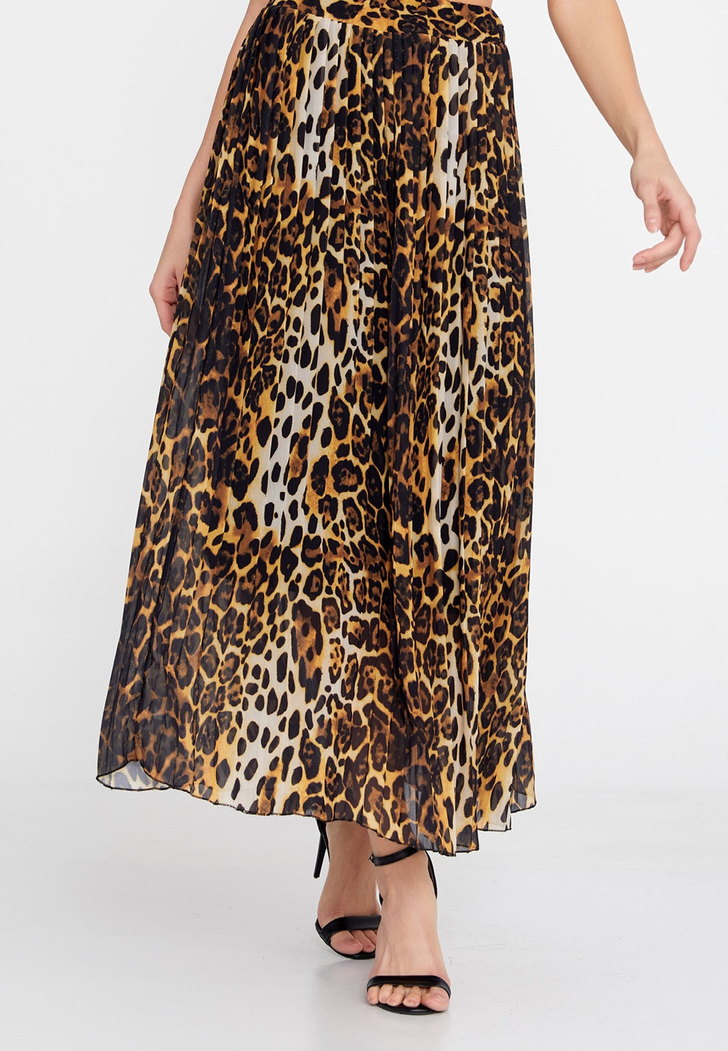 Maxi Safari Print Skirt