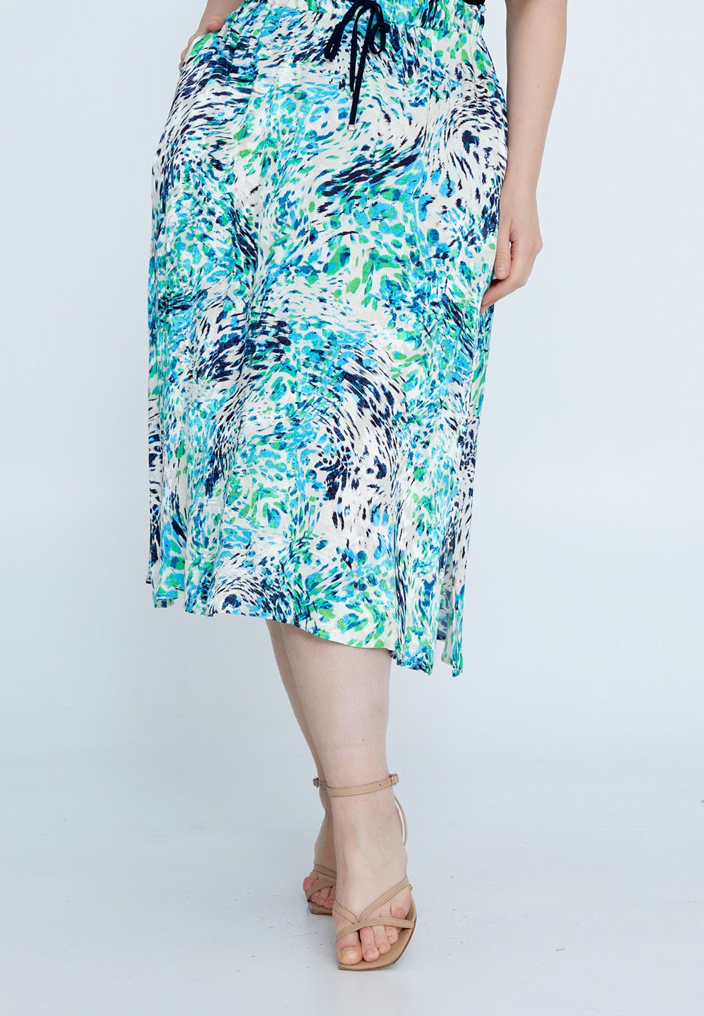 Mini Printed Plus Size Skirt