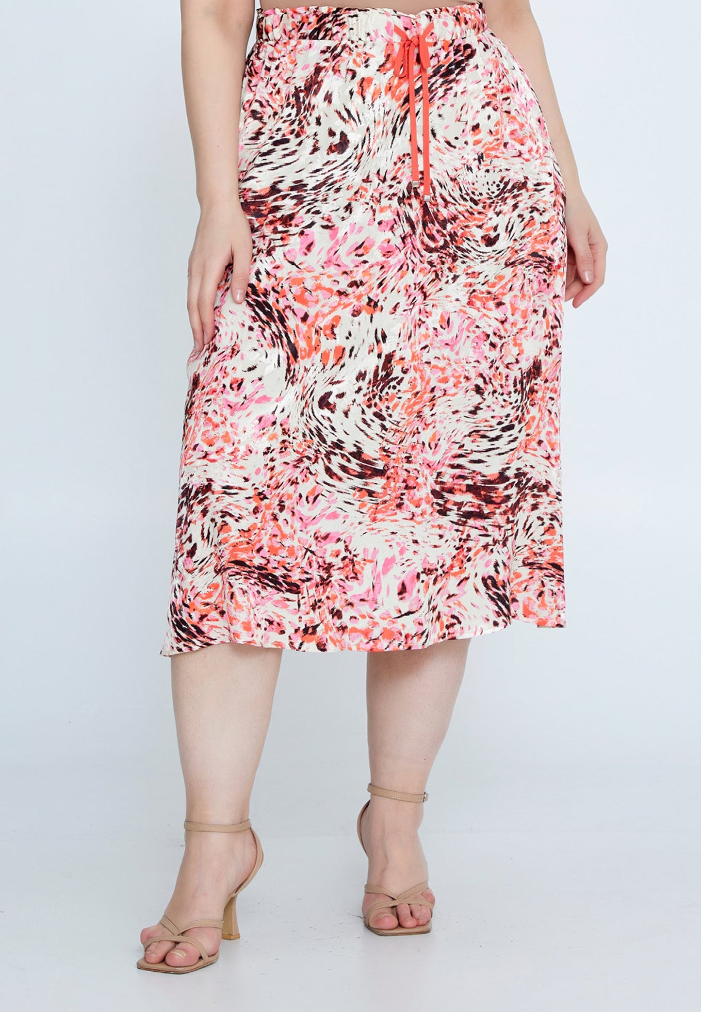 Mini Printed Plus Size Skirt