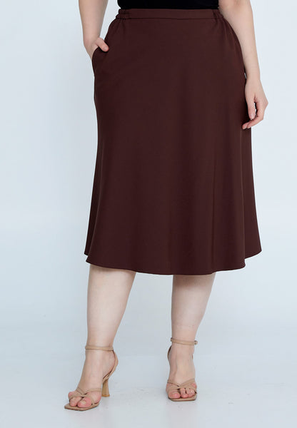 Midi Hue Plus Size Skirt