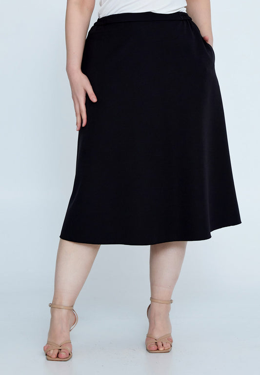 Midi Hue Plus Size Skirt