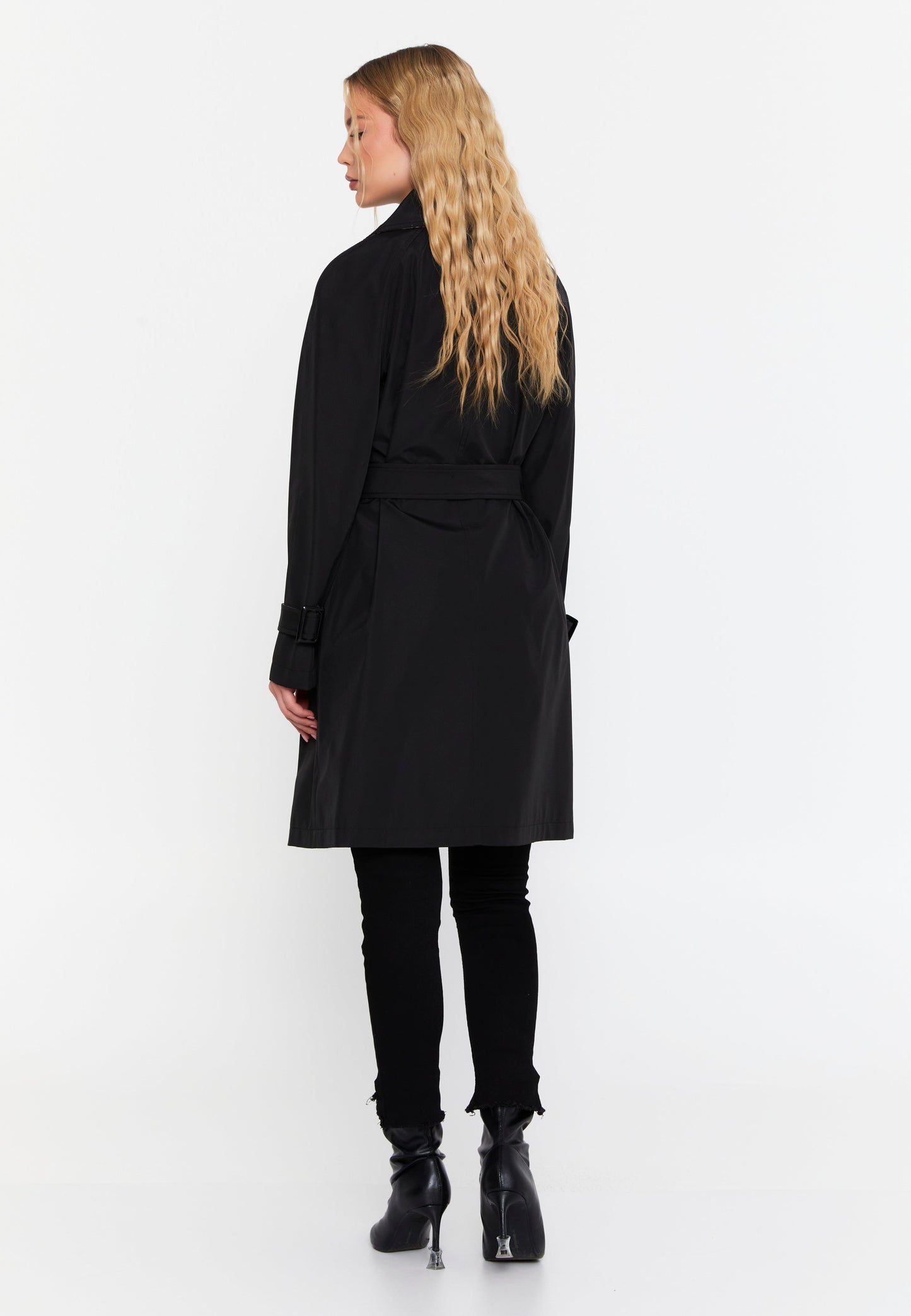 Timeless Long-Sleeve Trench Coat