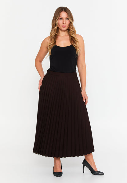 Midi Plain Color Plus Size Skirt