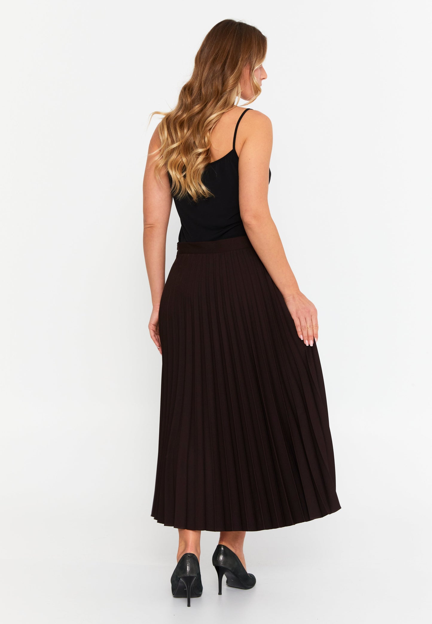 Midi Plain Color Plus Size Skirt