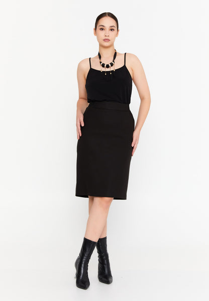 Midi Monochrome Plus Size Skirt