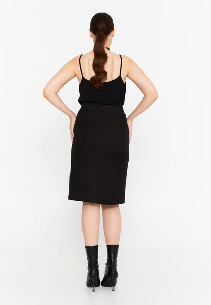 Midi Monochrome Plus Size Skirt