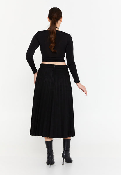 Midi Plain Color Plus Size Skirt