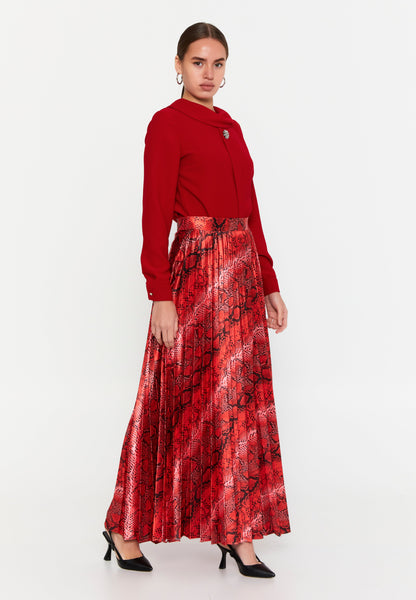 Maxi Exotic Print Skirt