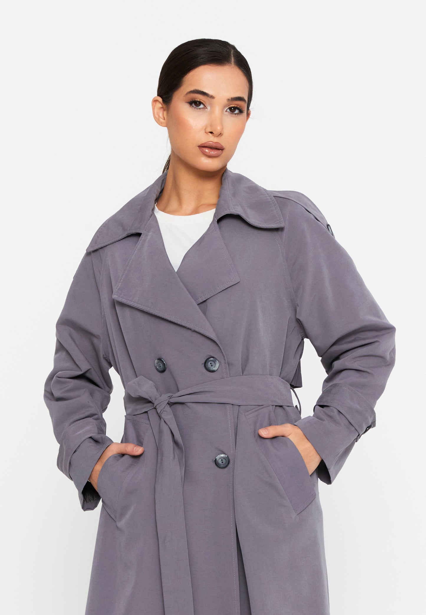 Long Sleeve Classic Trench Coat