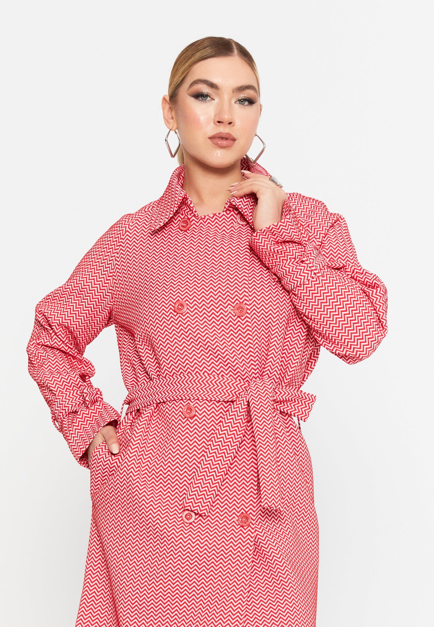 Long Sleeve Essential Trench Coat