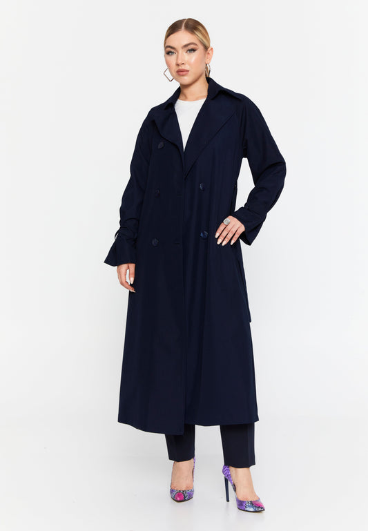 Long Sleeve Essential Trench Coat