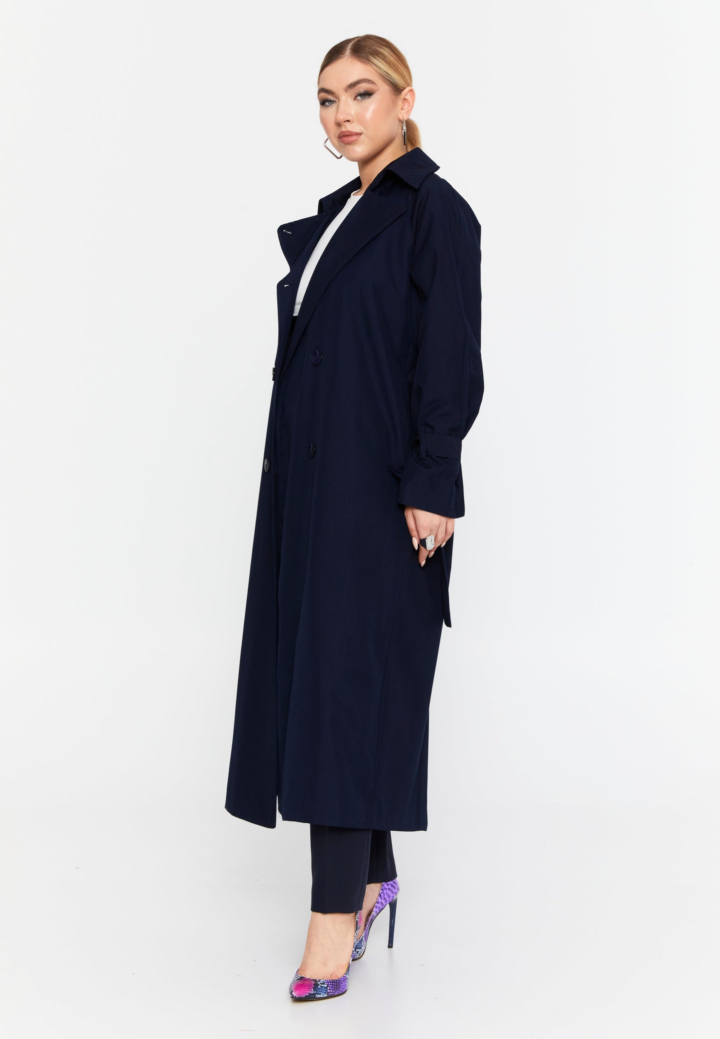 Long Sleeve Essential Trench Coat