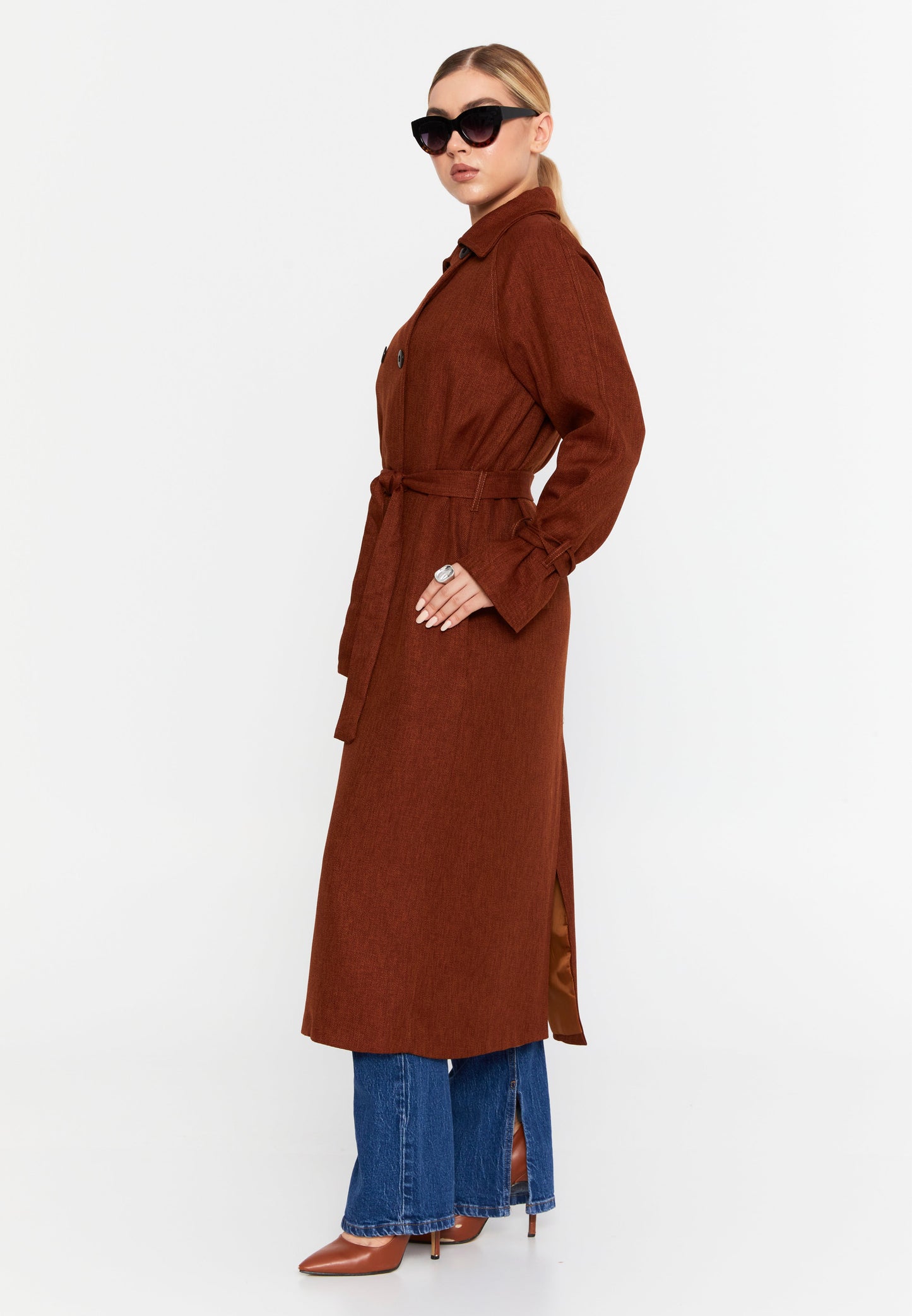 Long Sleeve Standard Trench Coat