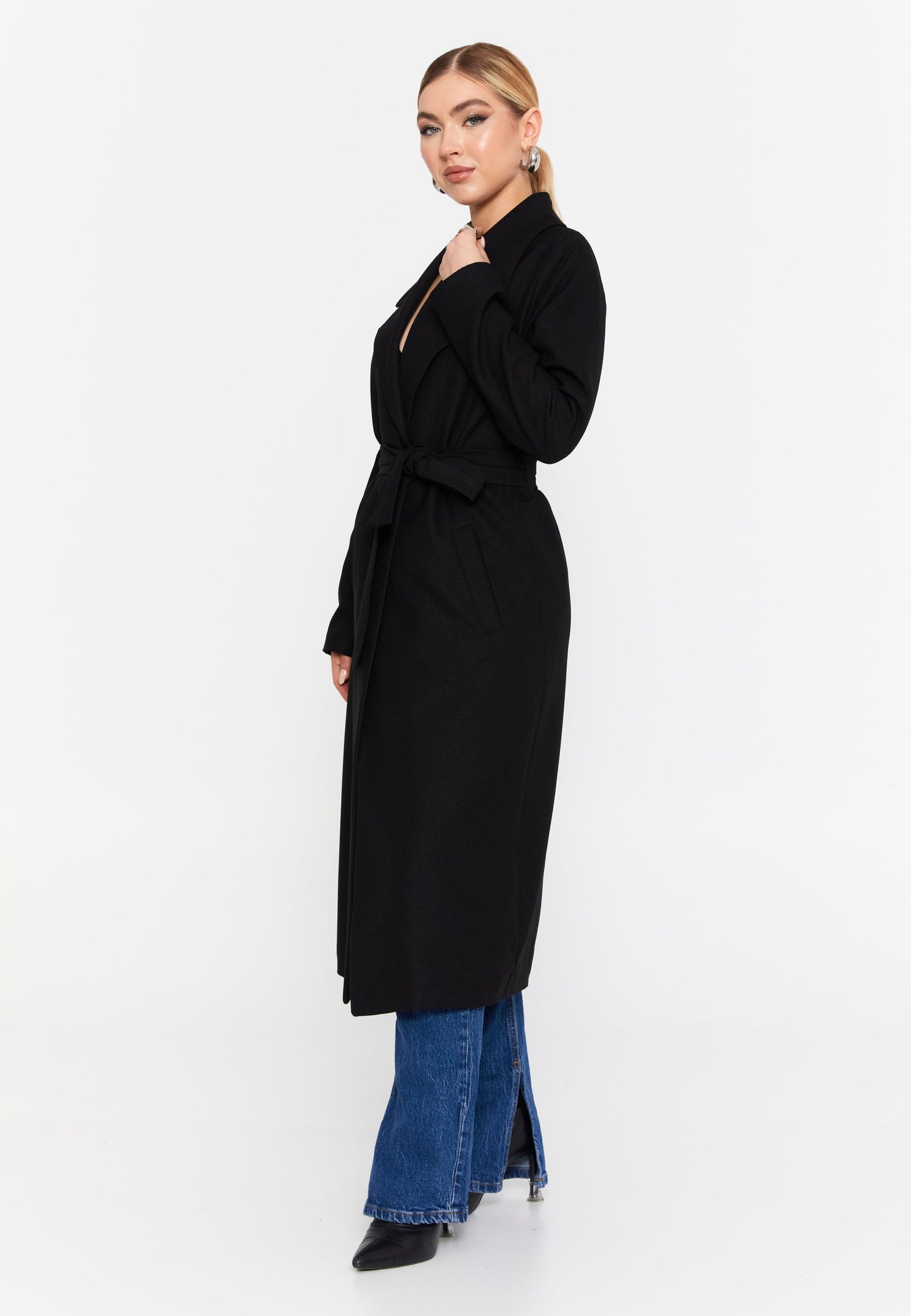 Long Sleeve Tailored Trench Coat