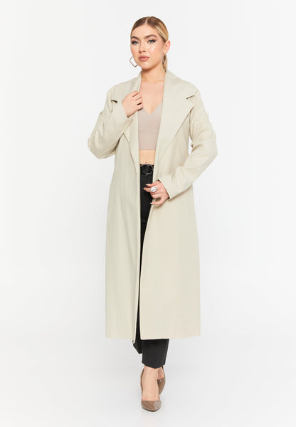 Long Sleeve Tailored Trench Coat