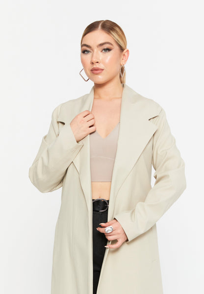 Long Sleeve Tailored Trench Coat