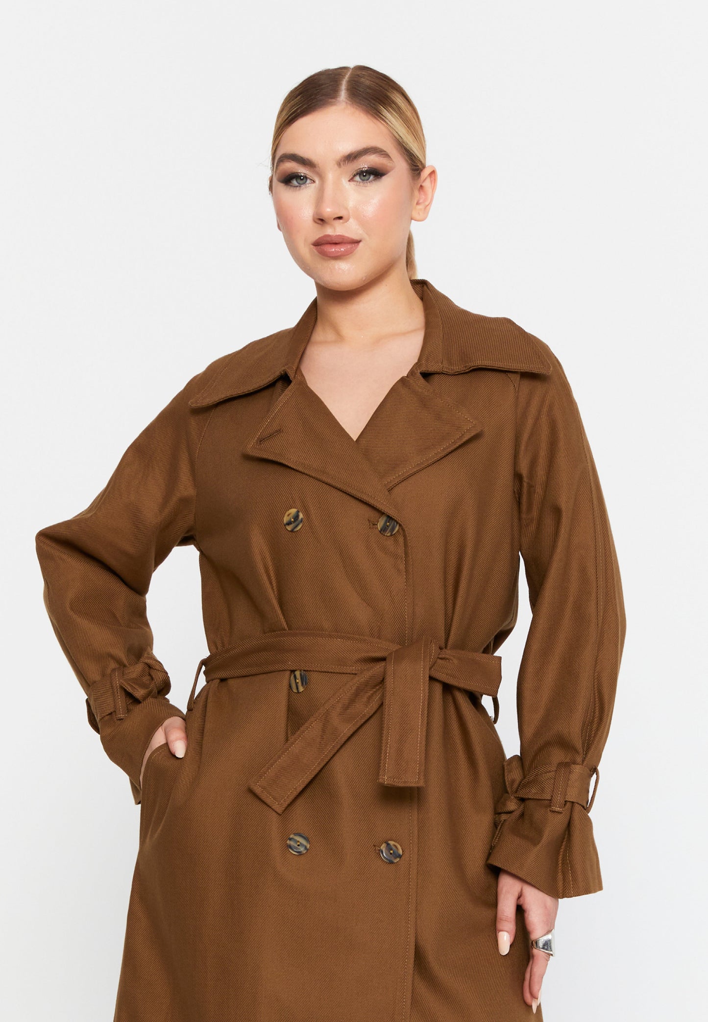 Long Sleeve Classic Trench Coat