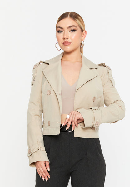 Long Sleeve Single-Tone Casual Jacket