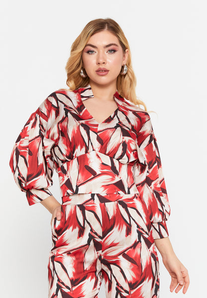 Classic Patterned Blouse