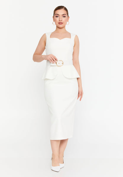 Regular Fit Sleeveless Midi Dress