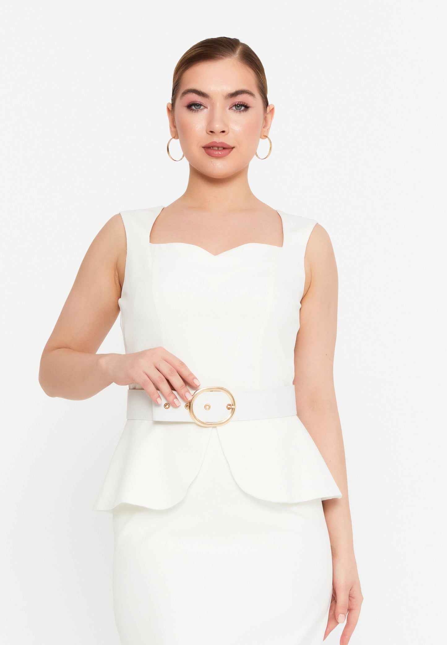 Regular Fit Sleeveless Midi Dress