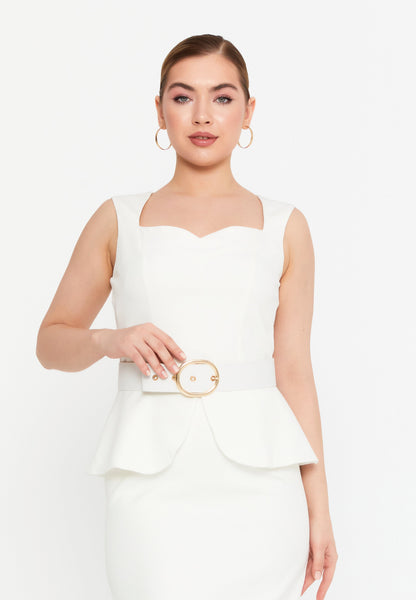 Regular Fit Sleeveless Midi Dress