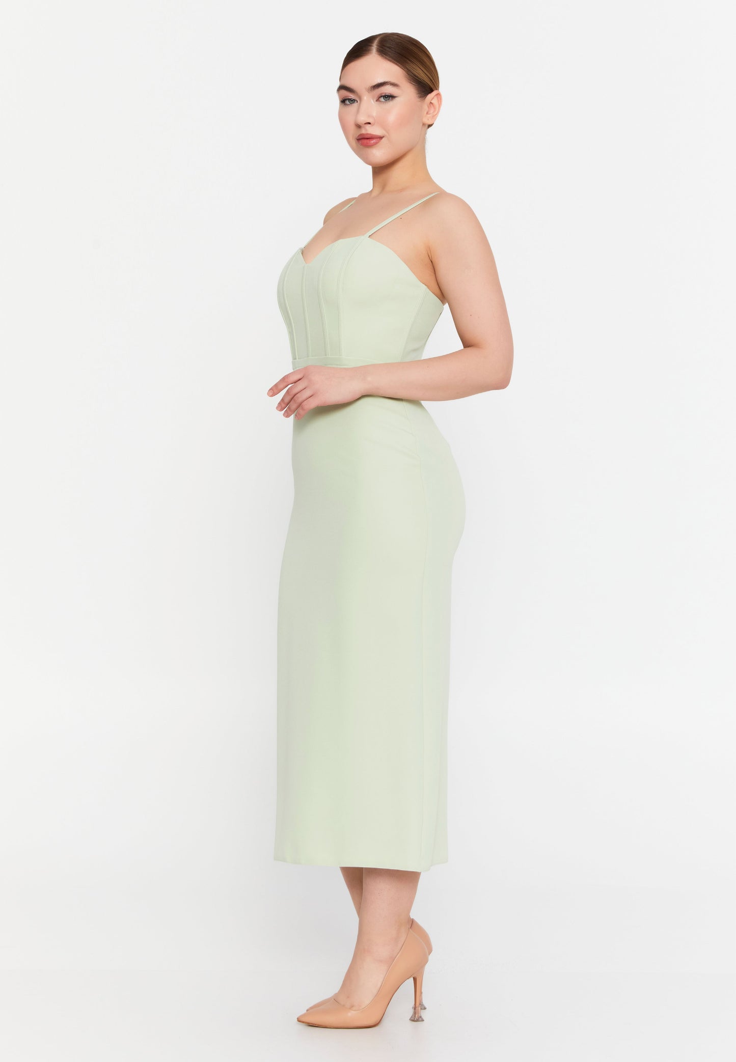 Sleeveless Viscose Midi Dress