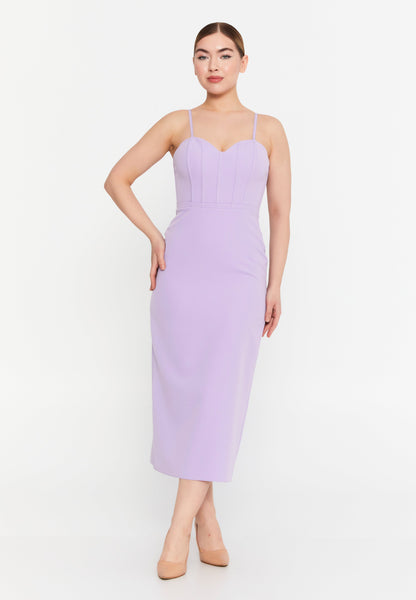 Sleeveless Viscose Midi Dress