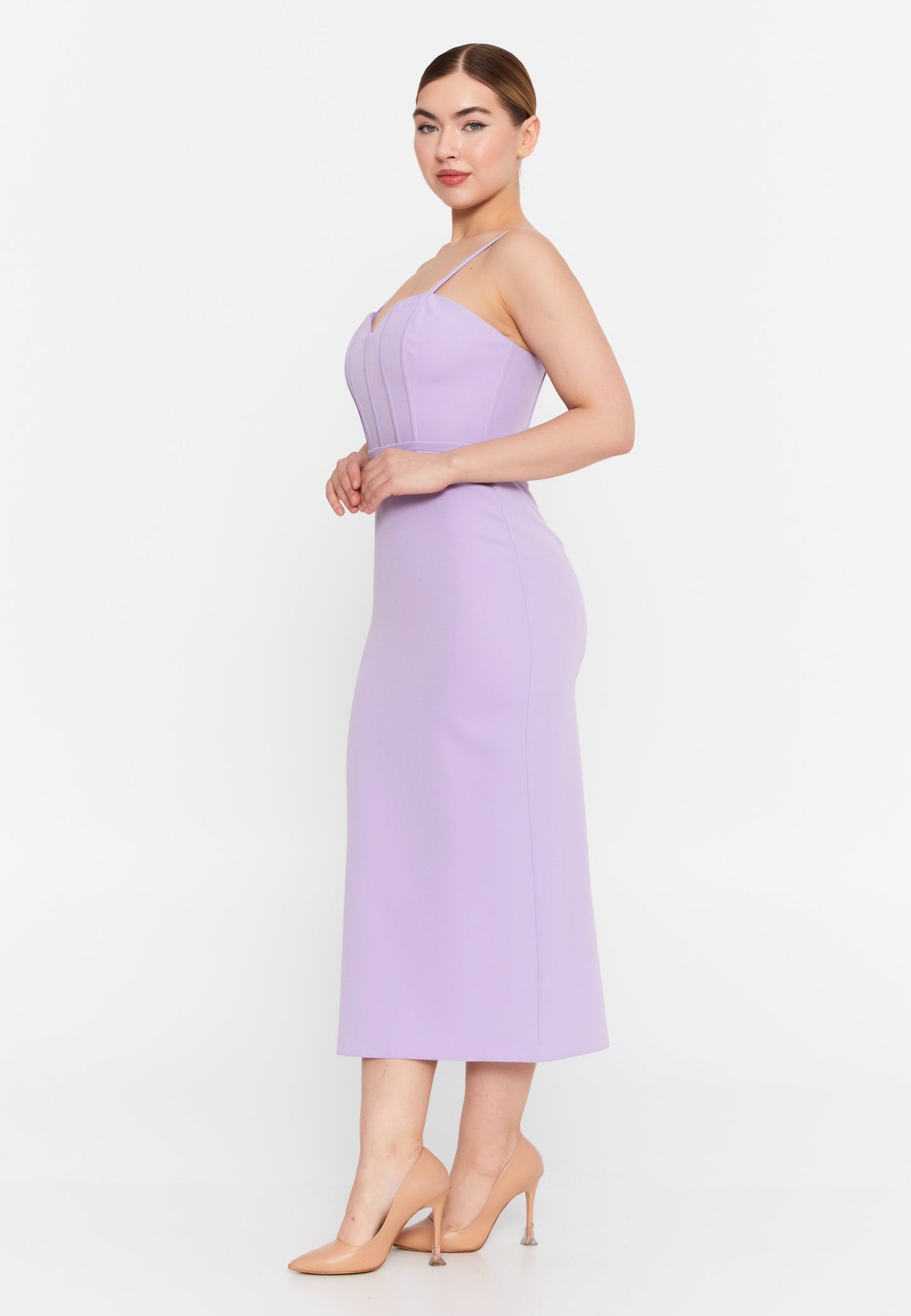 Sleeveless Viscose Midi Dress