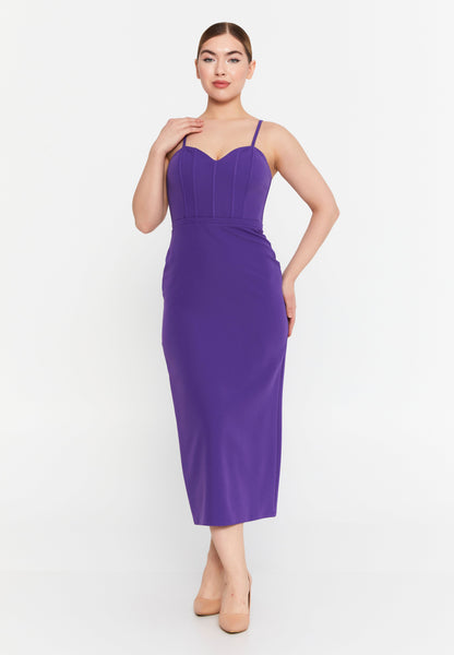 Sleeveless Viscose Midi Dress