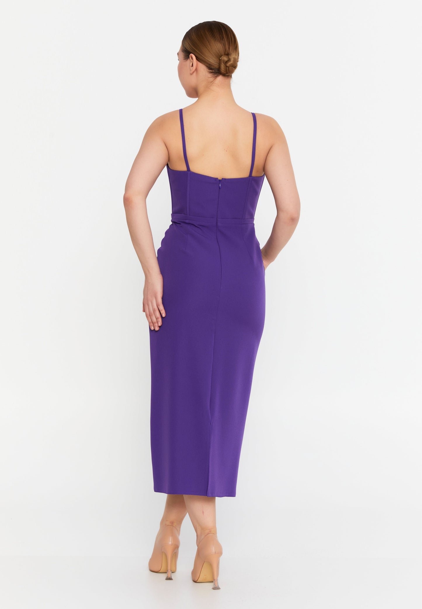 Sleeveless Viscose Midi Dress