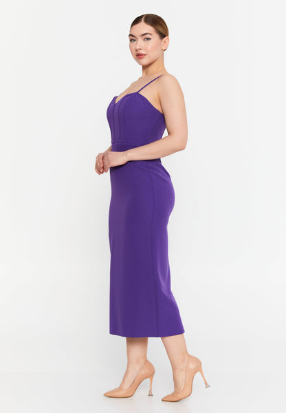 Sleeveless Viscose Midi Dress