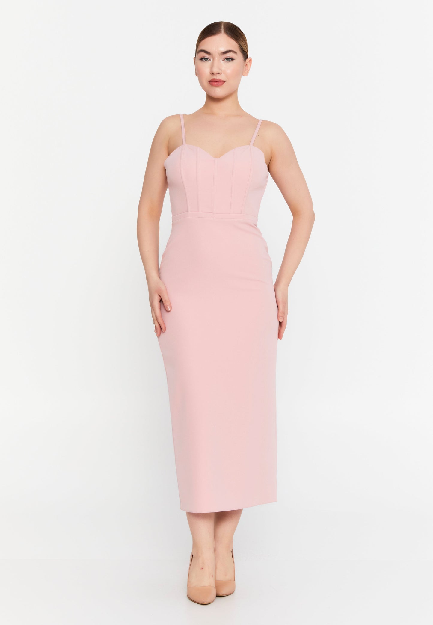 Sleeveless Viscose Midi Dress