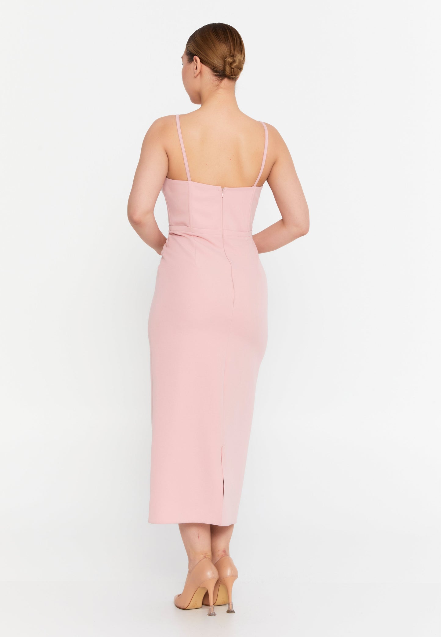 Sleeveless Viscose Midi Dress