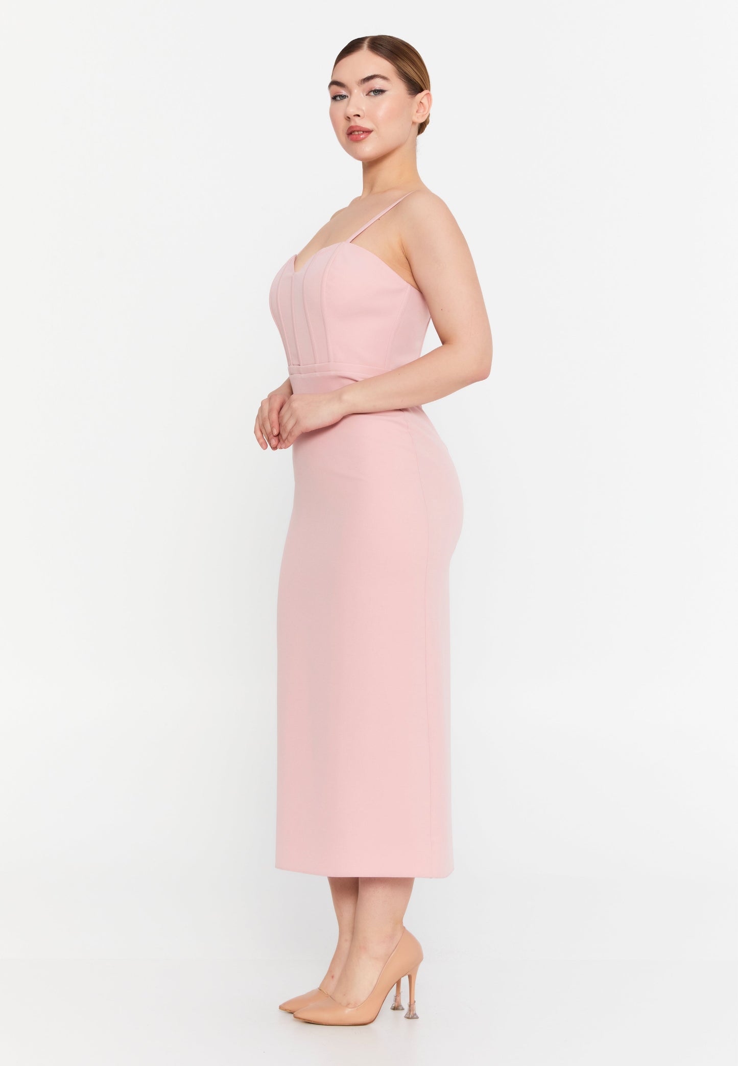 Sleeveless Viscose Midi Dress