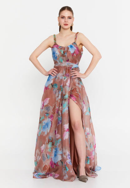 Sleeveless Polyester Maxi Dress