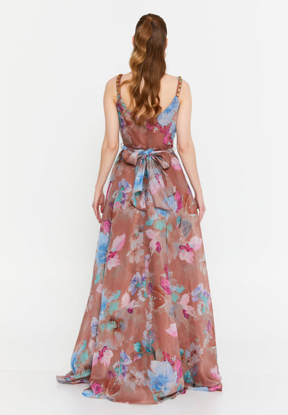 Sleeveless Polyester Maxi Dress