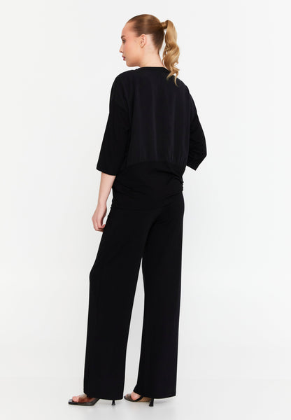 Mid-Length Single-Tone Regular Blouse