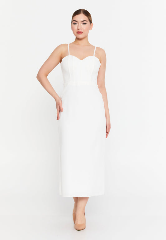 Sleeveless Viscose Midi Dress