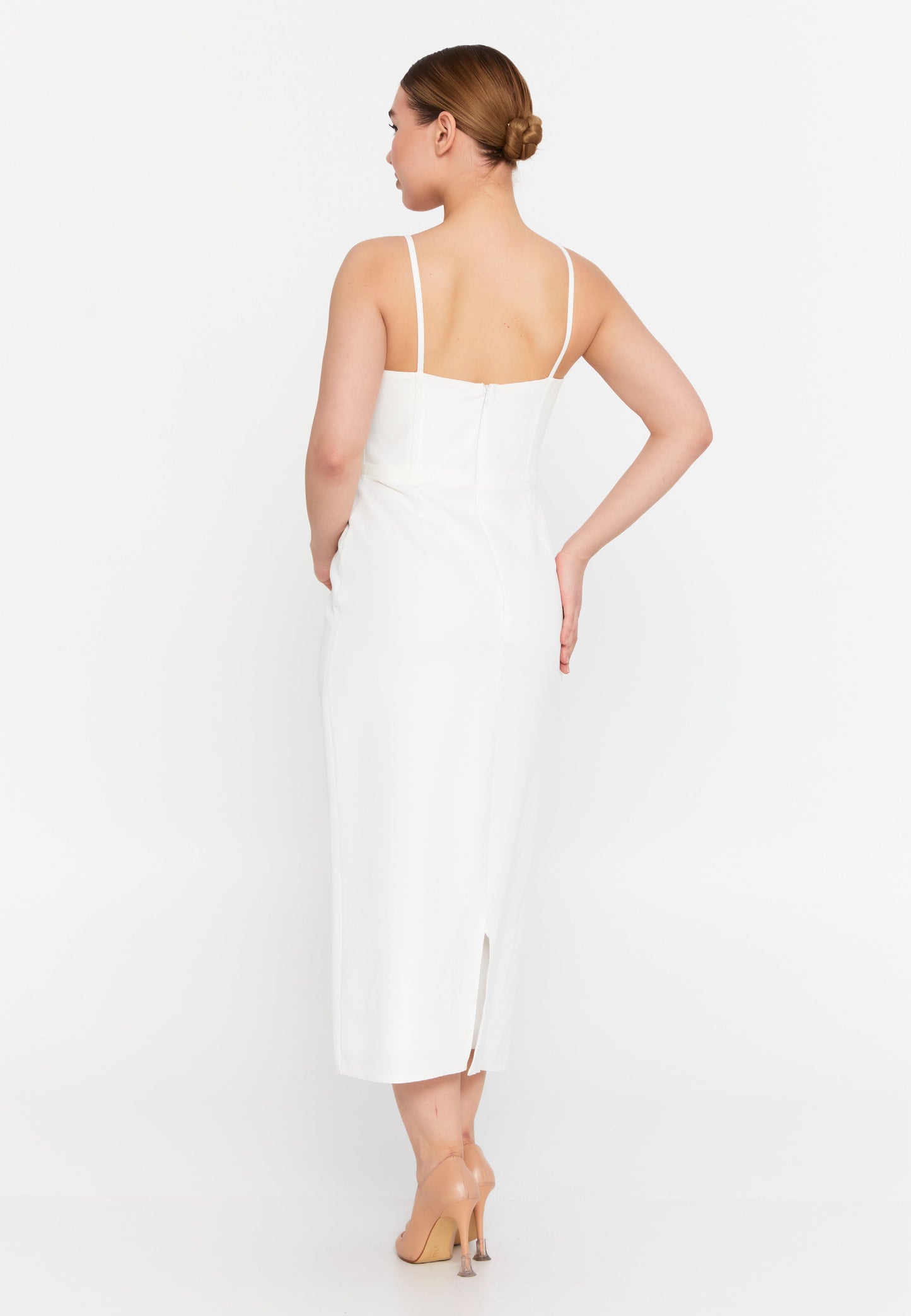 Sleeveless Viscose Midi Dress