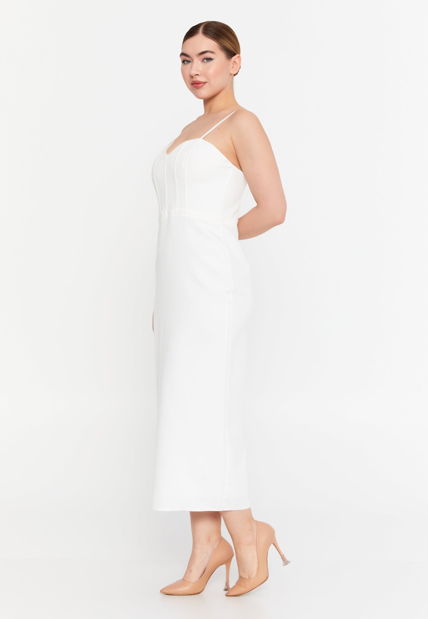 Sleeveless Viscose Midi Dress