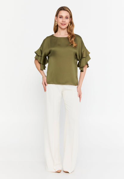 Mid-Length Single Tone Blouse