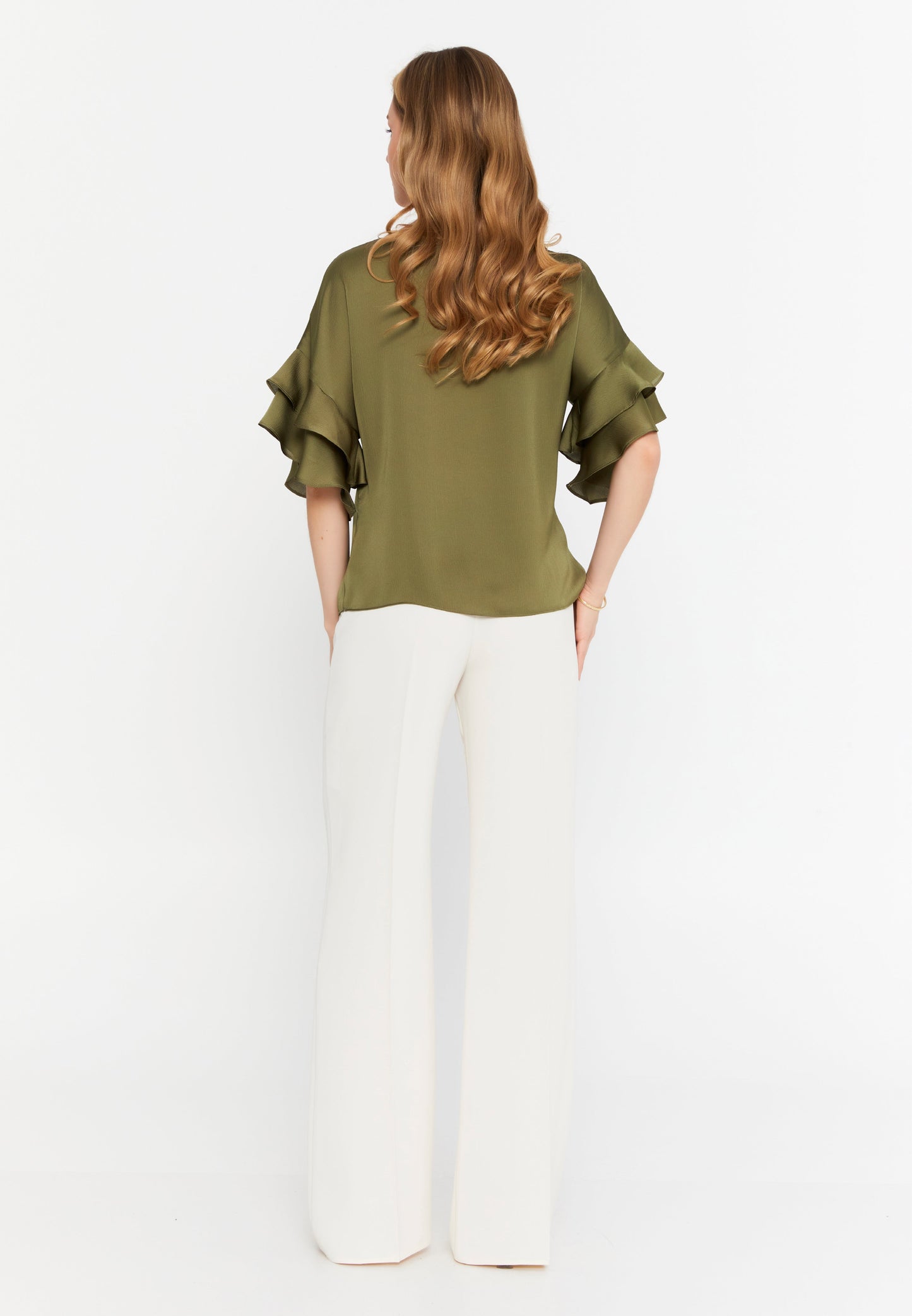 Mid-Length Single Tone Blouse