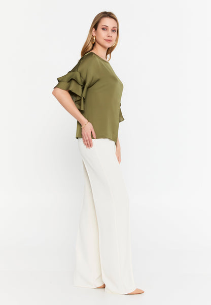 Mid-Length Single Tone Blouse