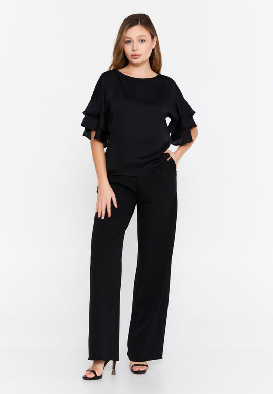 Mid-Length Single Tone Blouse