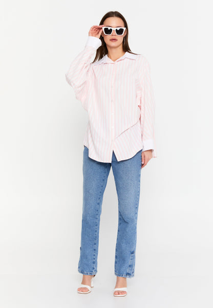 Long Sleeve Striped Button-Up Shirt