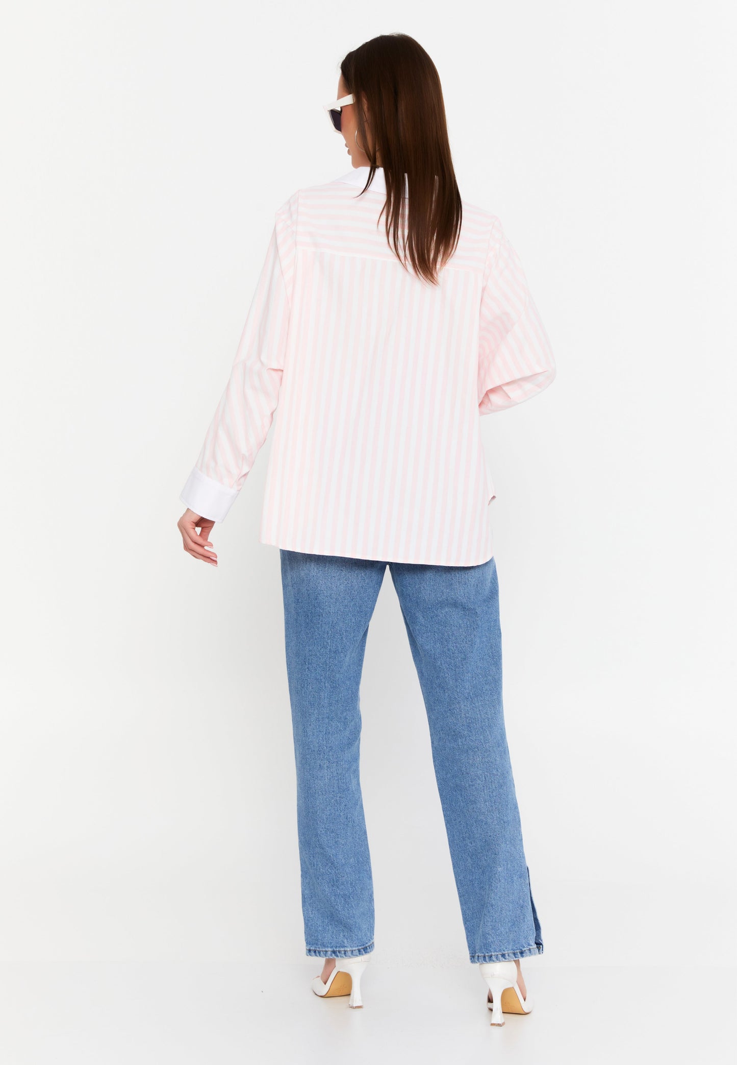 Long Sleeve Striped Button-Up Shirt