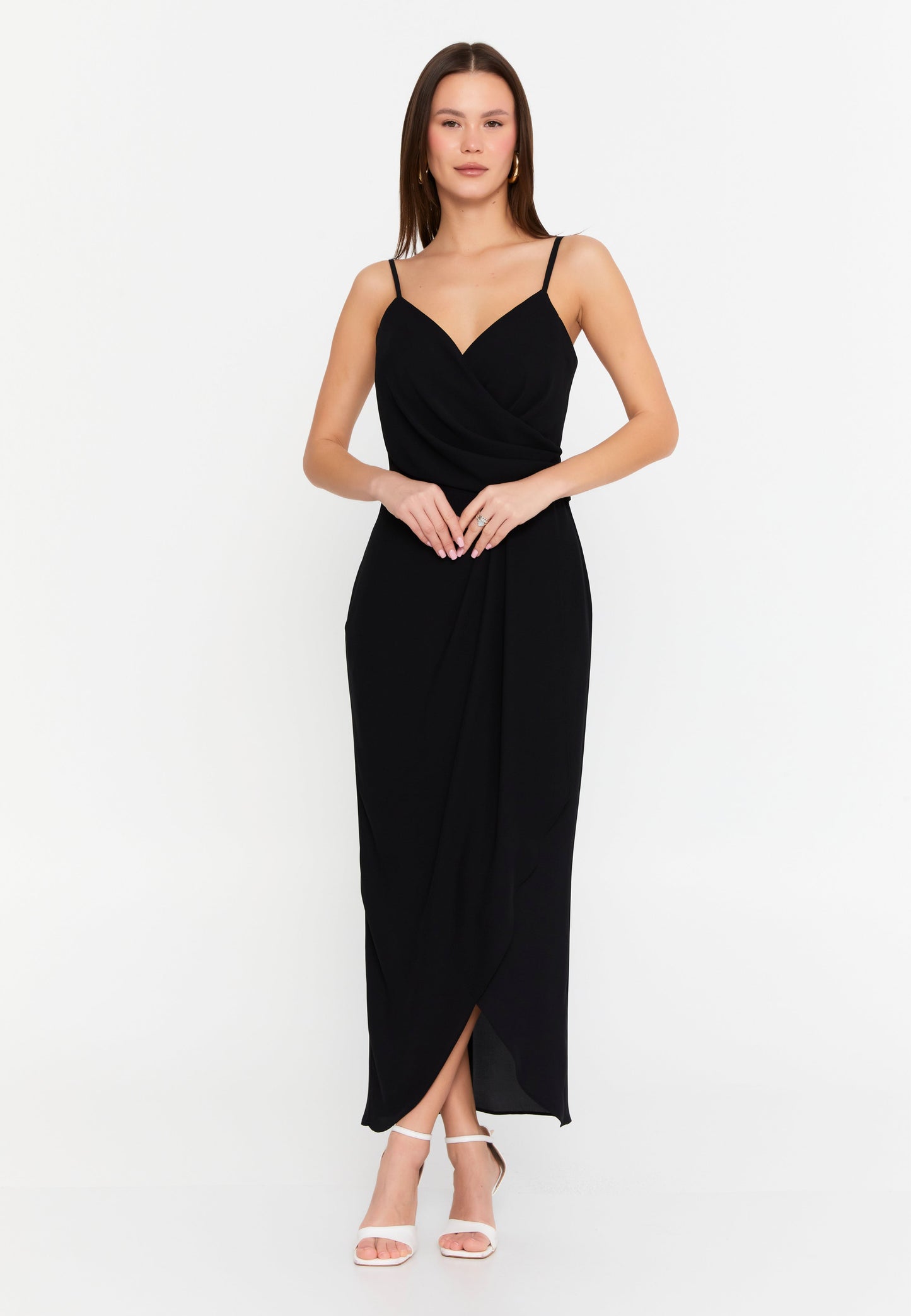 Sleeveless Flowing Midi Dress