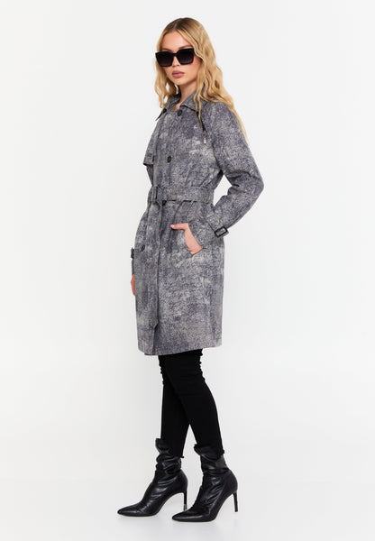 Long Sleeve Classic Fit Trench Coat