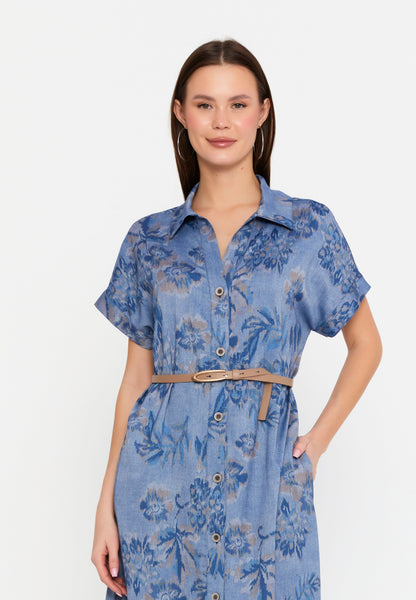 Casual Short Sleeve Midi Dress